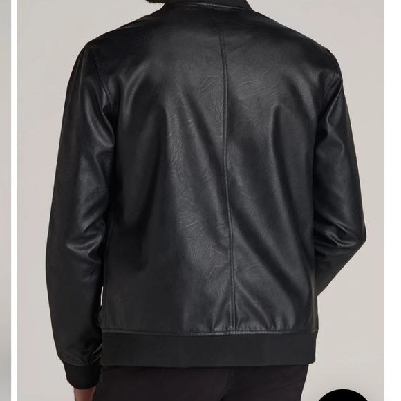 Bomber Jacket Faux Leather 4XL NWOT - Picture 4 of 5